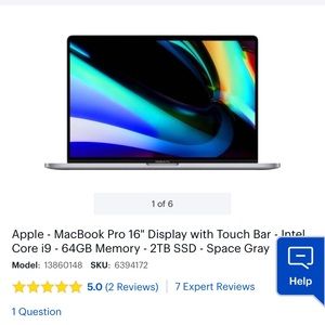 Apple MacBook Pro 16” Brand New